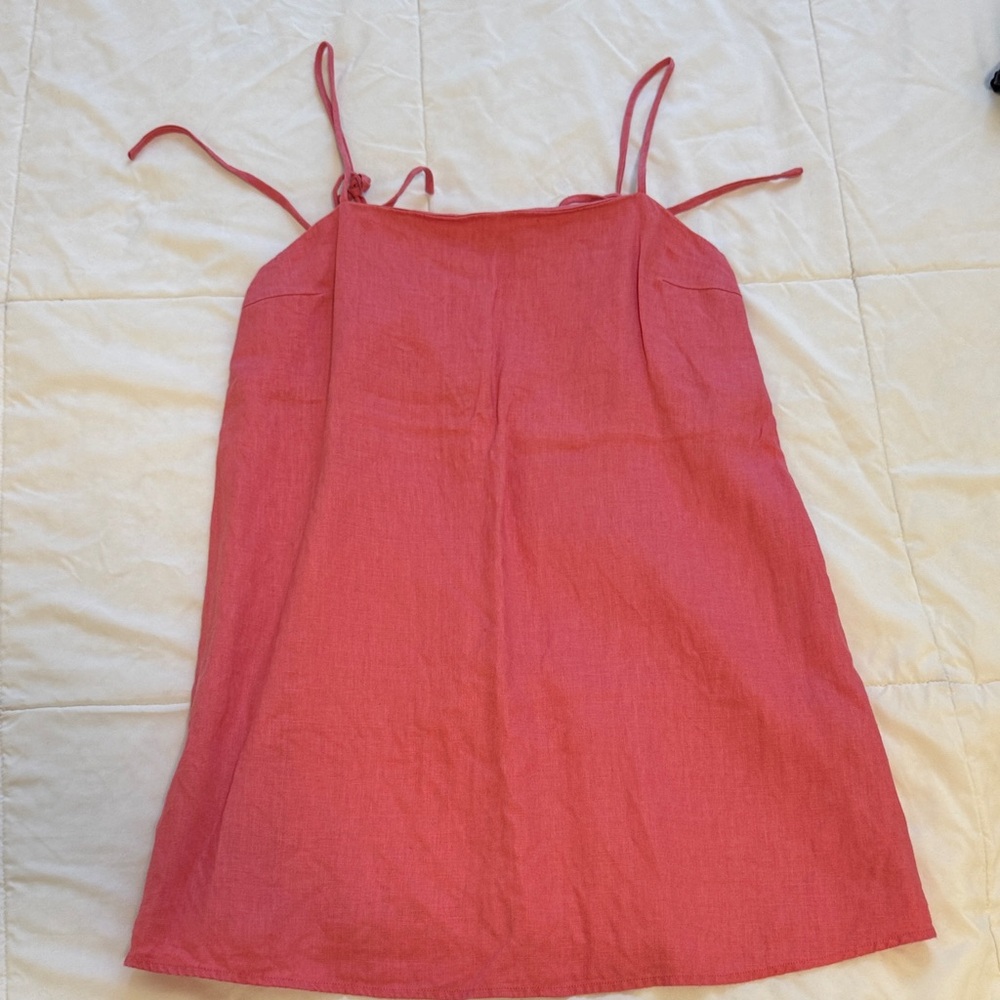 Pink linen Dress